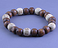 Judy Moody Brown and White Bracelet